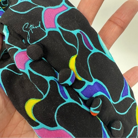 Staud Blouse Long Sleeve Multicolor Size 4 Runs small Twist front with cutout - Picture 8 of 13